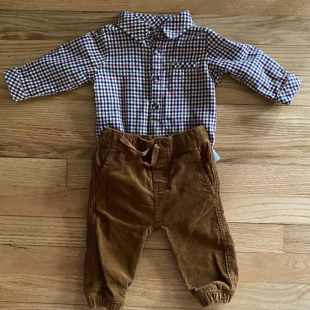 Boys’ shirt & corduroys set